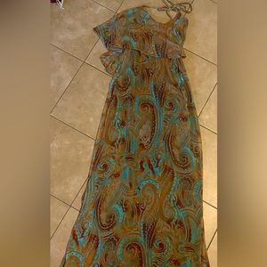 Floral Floorlength Dress XS